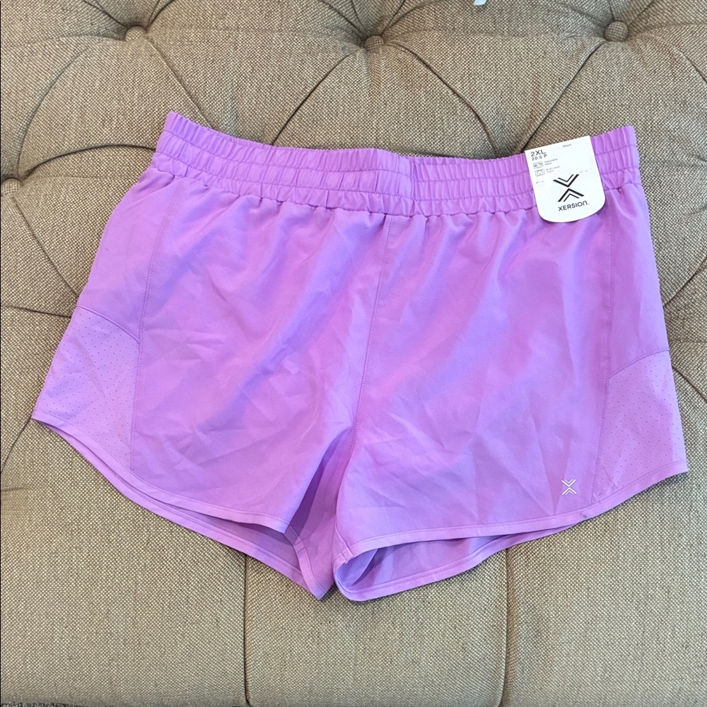 Juniors’ Xersion Lilac Athletic Shorts
